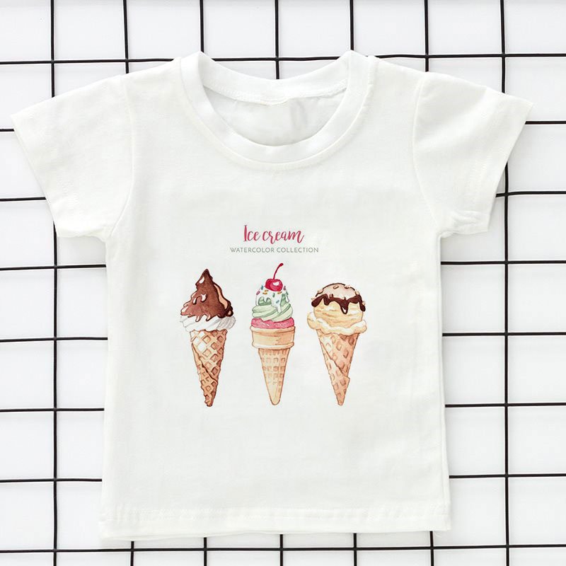 3D Print T-shirt - Cartoon Ijsjes Digital Print - KANIBOO