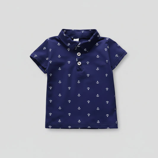 Anker Print Set - Polo Shirt en Broek - KANIBOO