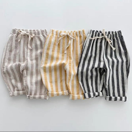 Baby en Peuter Gestreepte Broek - Katoenen Zomerbroek - KANIBOO