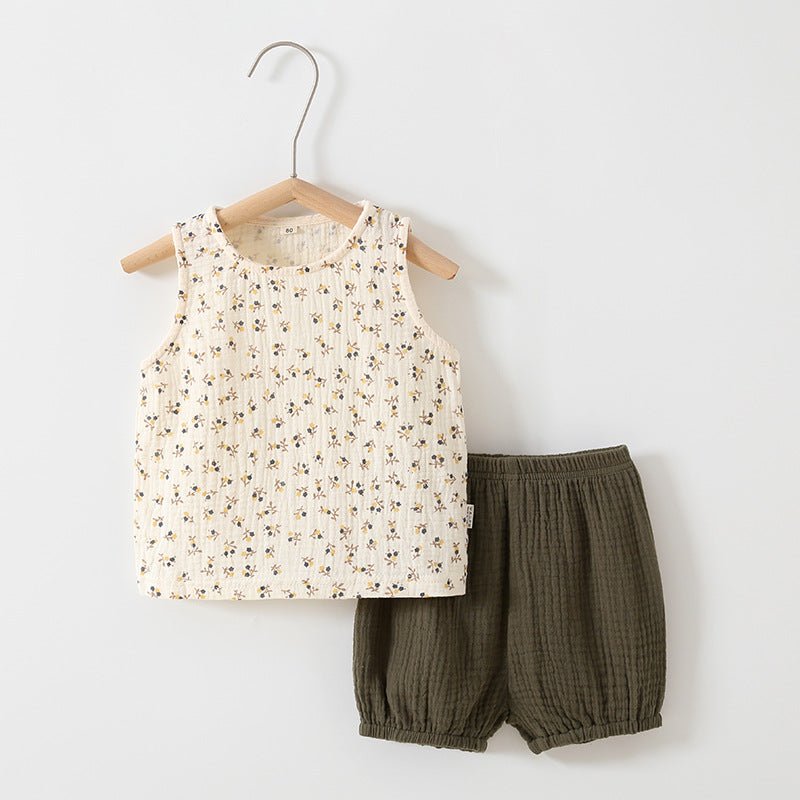Baby Zomerset Gaas - Mouwloos Topje en Shorts - KANIBOO