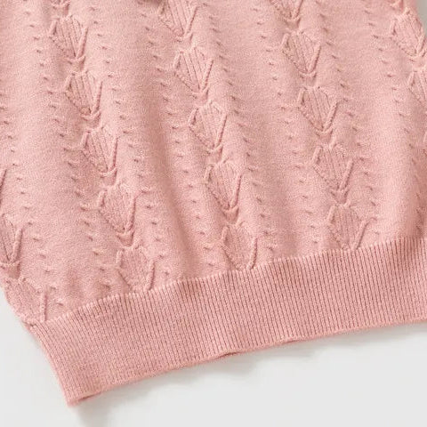 Meisjes Polyester Kraagtrui - Gebreid met Strik
