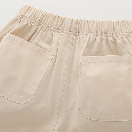 Jongens Casual Shorts — Beige met Elastische Taille - Kaniboo Kids