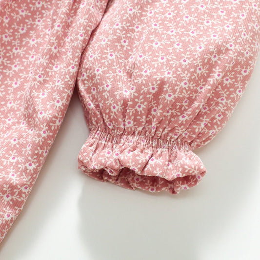 Meisjes Prinsessenjurk Little Blossom - Katoenen Jurk met Lange Mouwen - KANIBOO