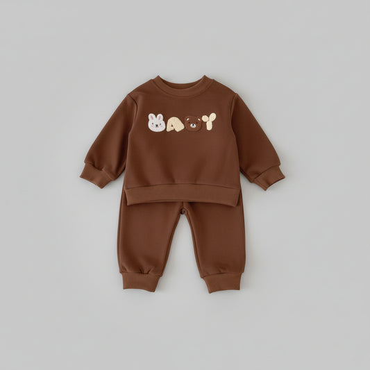 Kinder Setje met Beer Letters Applicatie