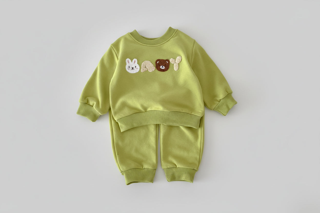 Kinder Setje met Beer Letters Applicatie