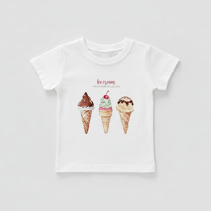 3D Print T-shirt - Cartoon Ijsjes Digital Print - KANIBOO