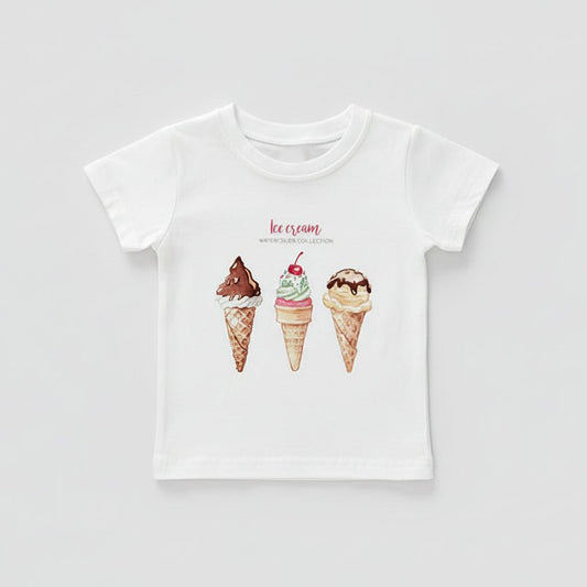 3D Print T-shirt - Cartoon Ijsjes Digital Print - KANIBOO