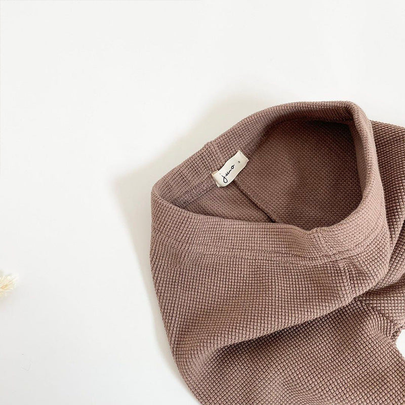 Baby Wafel Broekje met Beer Applicatie - KANIBOO