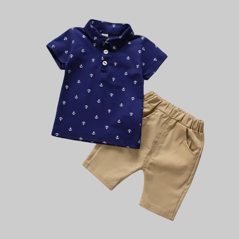 Anker Print Set - Polo Shirt en Broek - KANIBOO