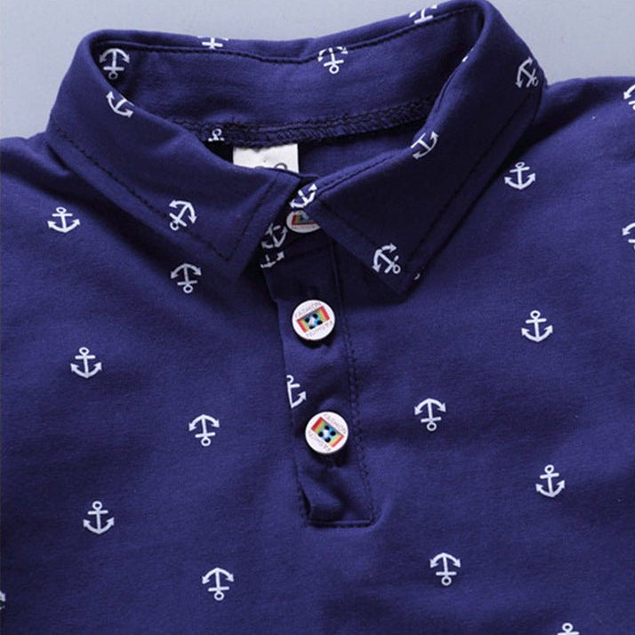 Anker Print Set - Polo Shirt en Broek - KANIBOO
