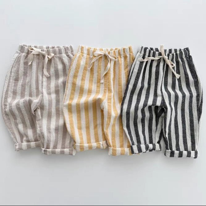 Baby en Peuter Gestreepte Broek - Katoenen Zomerbroek - KANIBOO