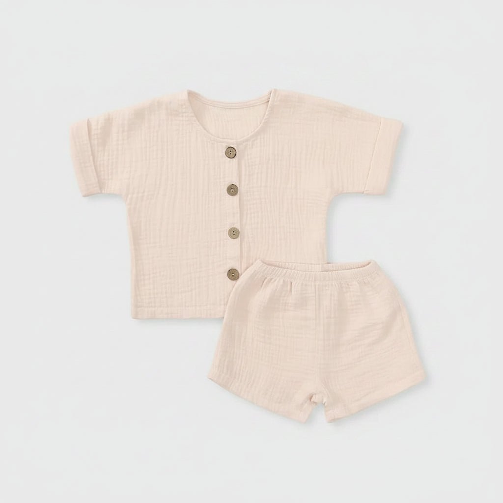 Baby en Peuter Zomerset Vier Knoopjes - Shirt en Bloomer Shorts - KANIBOO