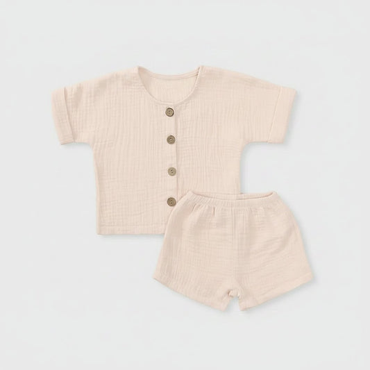 Baby en Peuter Zomerset Vier Knoopjes - Shirt en Bloomer Shorts - KANIBOO