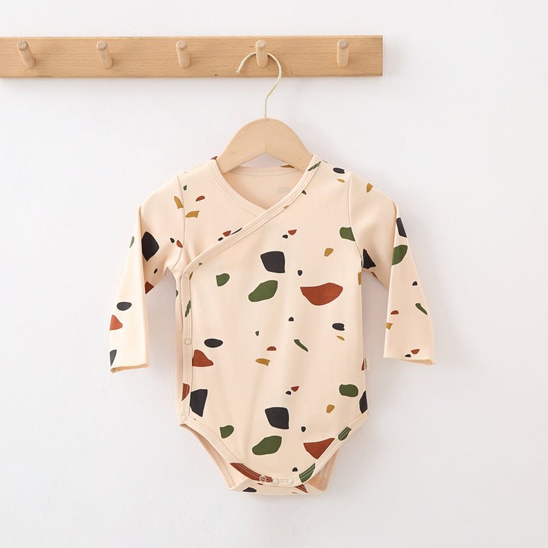 Baby Romper Lange Mouwen - Katoenen Rompertje met Print - KANIBOO