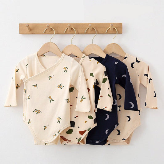 Baby Romper Lange Mouwen - Katoenen Rompertje met Print - KANIBOO