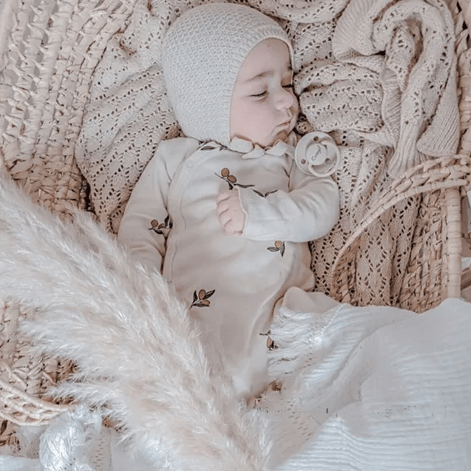 Baby Romper Lange Mouwen - Katoenen Rompertje met Print - KANIBOO