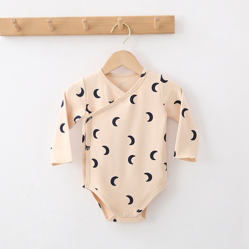 Baby Romper Lange Mouwen - Katoenen Rompertje met Print - KANIBOO