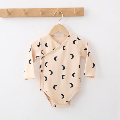 Baby Romper Lange Mouwen - Katoenen Rompertje met Print - KANIBOO
