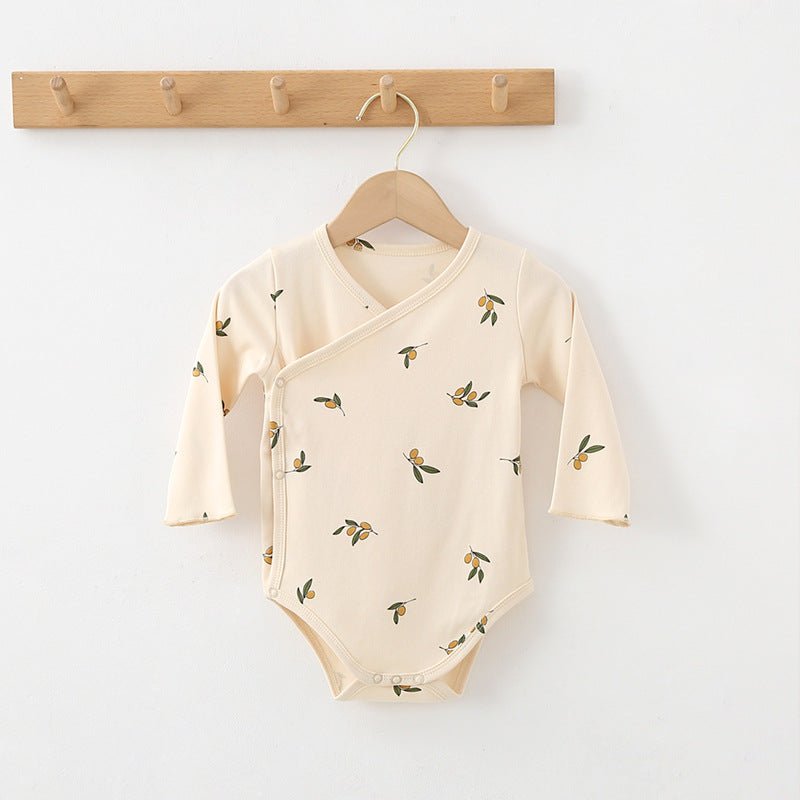 Baby Romper Lange Mouwen - Katoenen Rompertje met Print - KANIBOO