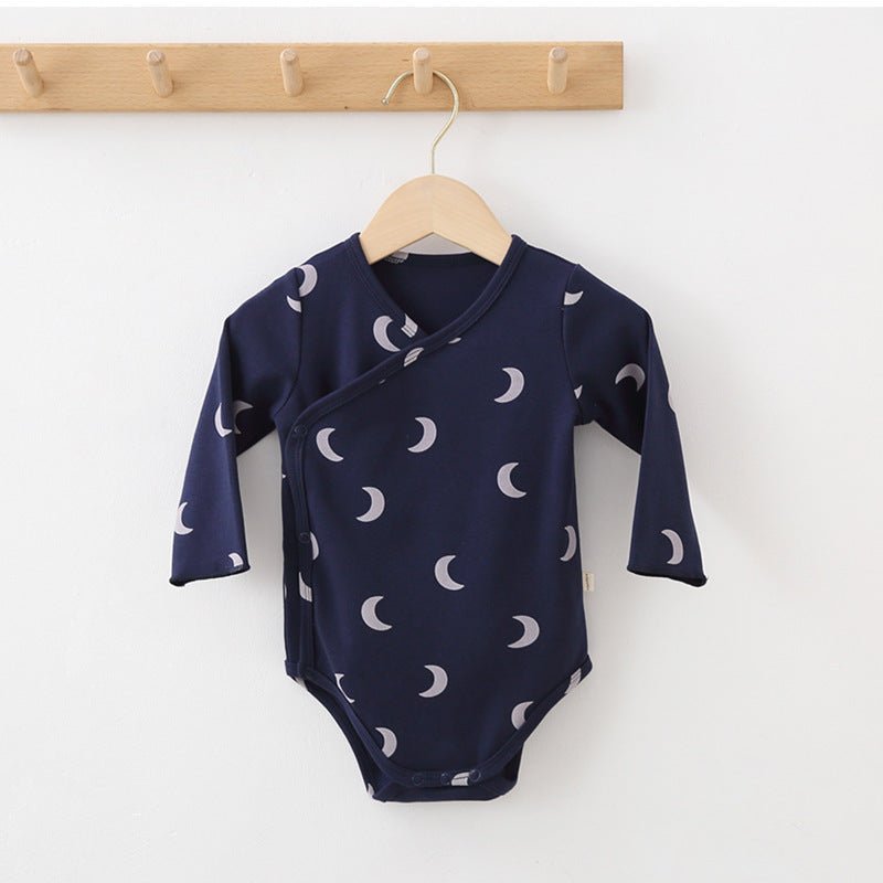 Baby Romper Lange Mouwen - Katoenen Rompertje met Print - KANIBOO