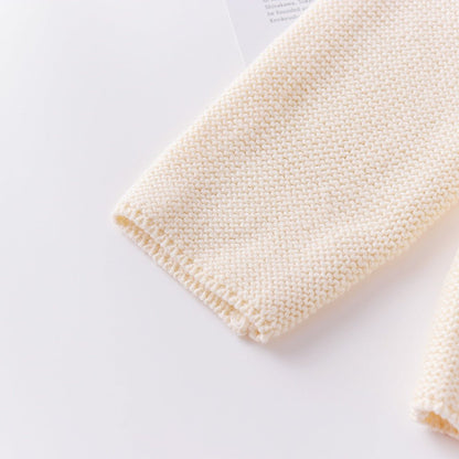 Baby Vest — Gebreid met Giraf en Olifant Borduursel - KANIBOO