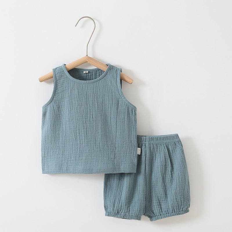 Baby Zomerset Gaas - Mouwloos Topje en Shorts - KANIBOO