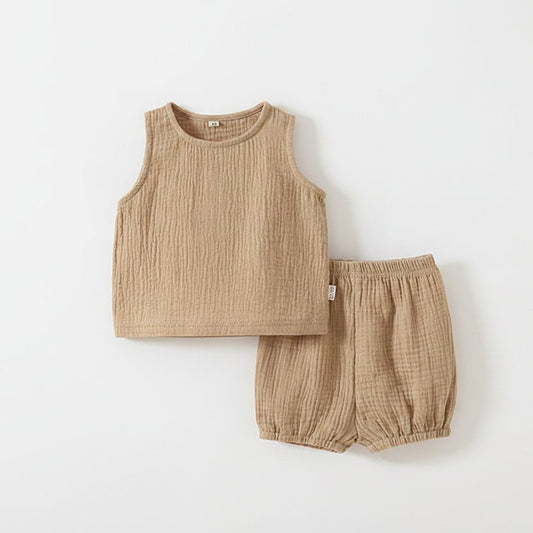 Baby Zomerset Gaas - Mouwloos Topje en Shorts - KANIBOO