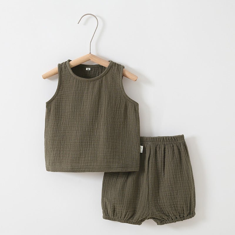 Baby Zomerset Gaas - Mouwloos Topje en Shorts - KANIBOO