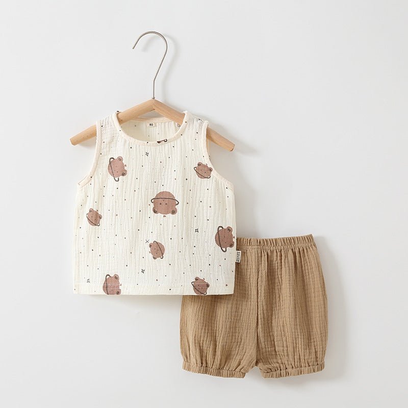 Baby Zomerset Gaas - Mouwloos Topje en Shorts - KANIBOO