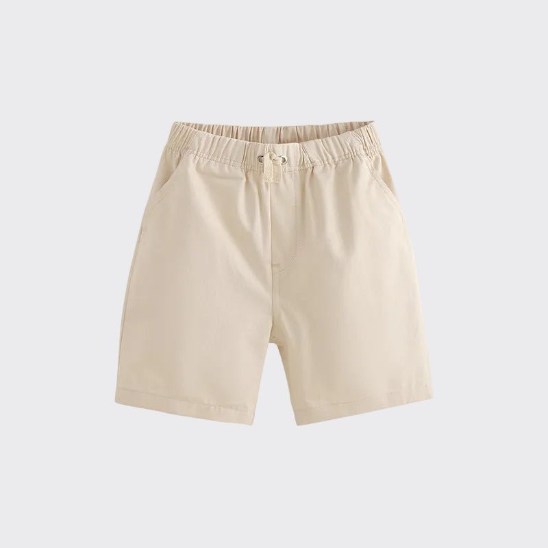 Jongens Casual Shorts — Beige met Elastische Taille - Kaniboo Kids