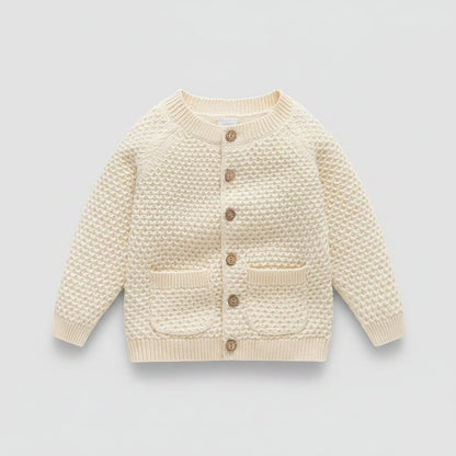 Jongens Gebreid Vest - Cardigan met Wafelpatroon - KANIBOO