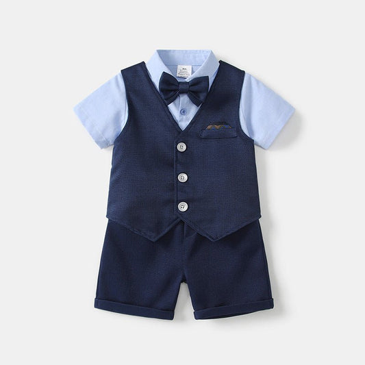 Jongens Gilet Set met Strikje - Kaniboo Kids