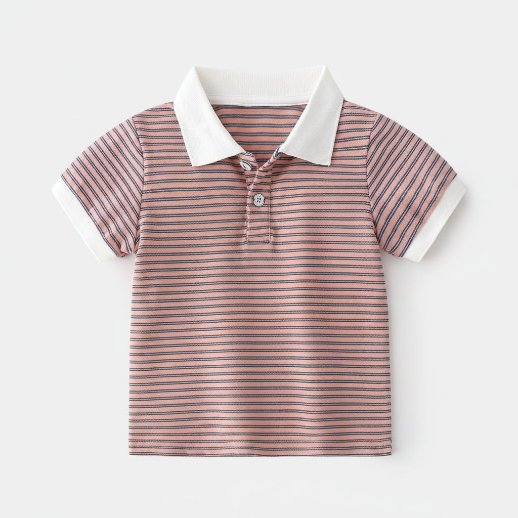 Jongens Polo Shirt — Korte Mouw met Strepen - KANIBOO