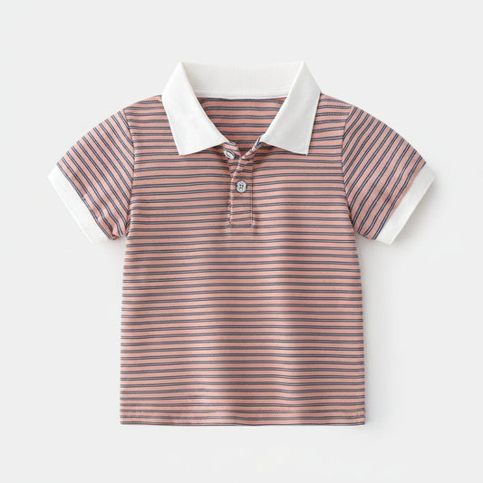 Jongens Polo Shirt — Korte Mouw met Strepen - KANIBOO