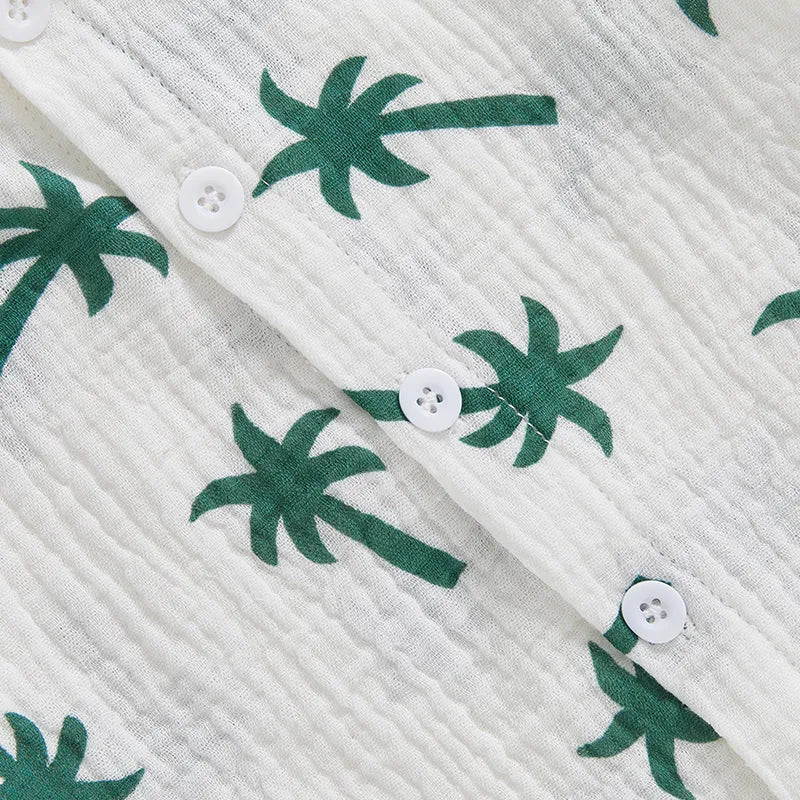 Jongens Zomerset — Shirt en Broek met Palmbomenprint - KANIBOO