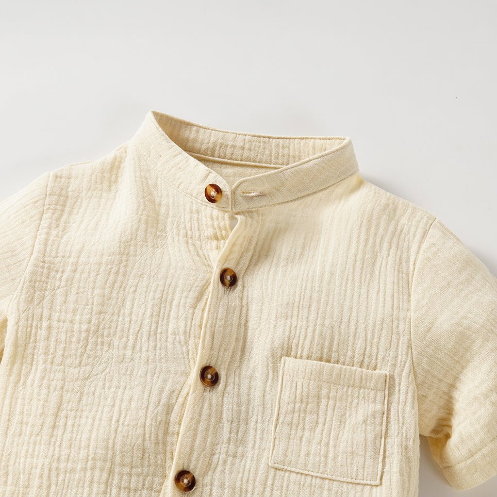 Jongens Zomerset Staande Kraag - Shirt en Shorts - KANIBOO