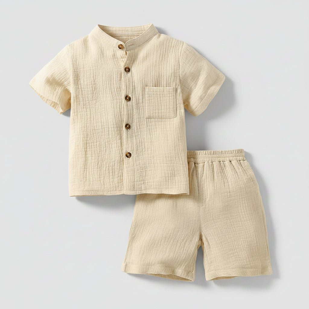 Jongens Zomerset Staande Kraag - Shirt en Shorts - KANIBOO