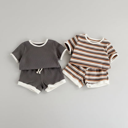 Jongens Zomerset Strepen - T-shirt en Shorts - KANIBOO