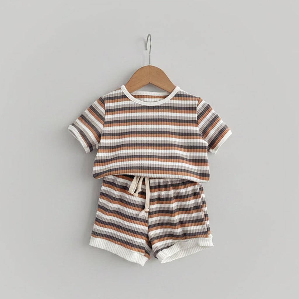 Jongens Zomerset Strepen - T-shirt en Shorts - KANIBOO