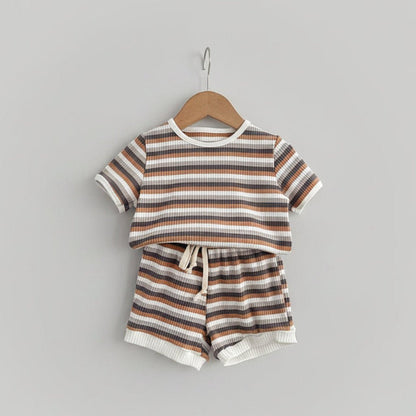 Jongens Zomerset Strepen - T-shirt en Shorts - KANIBOO