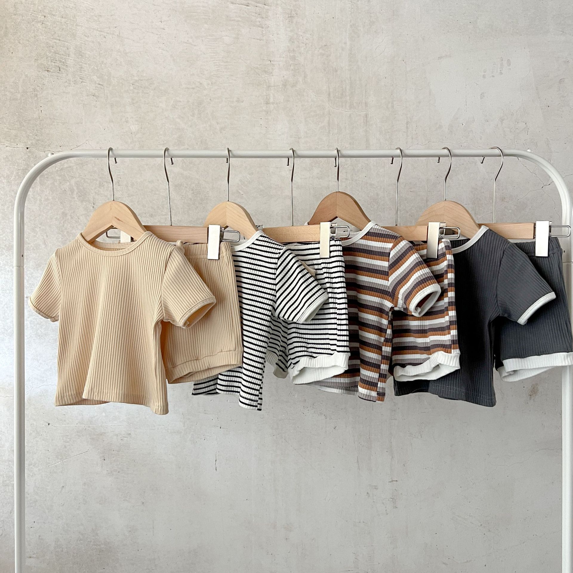 Jongens Zomerset Strepen - T-shirt en Shorts - KANIBOO