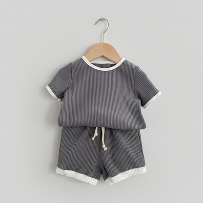 Jongens Zomerset Strepen - T-shirt en Shorts - KANIBOO