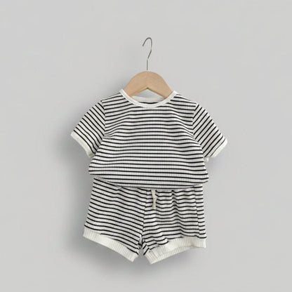 Jongens Zomerset Strepen - T-shirt en Shorts - KANIBOO