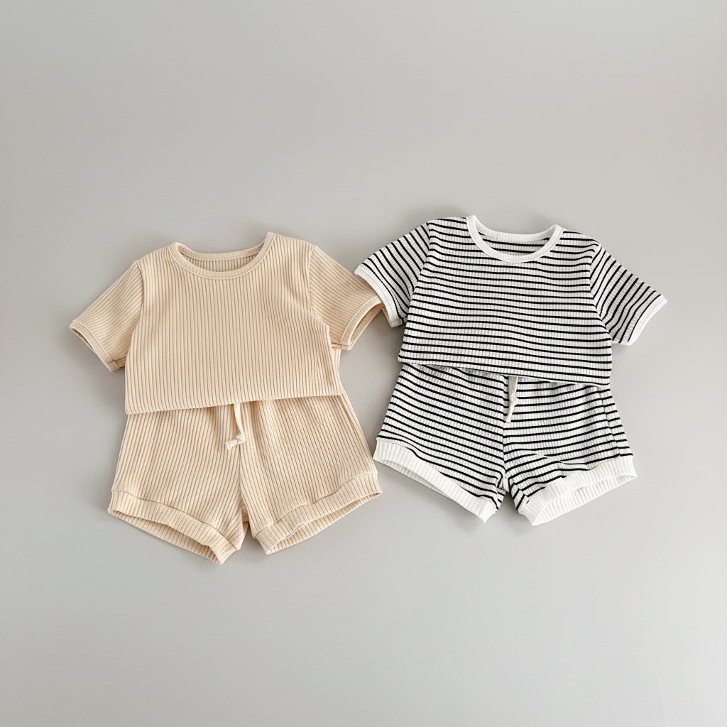 Jongens Zomerset Strepen - T-shirt en Shorts - KANIBOO