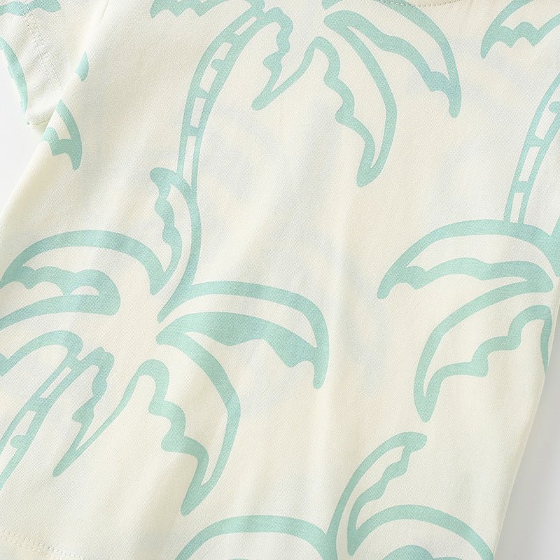 Jongens Zomerset — T-shirt en Short met Palmboom Print - Kaniboo Kids