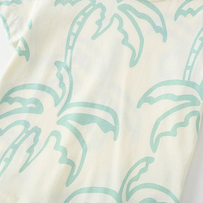 Jongens Zomerset — T-shirt en Short met Palmboom Print - Kaniboo Kids