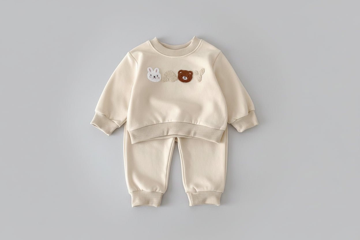 Kinder Setje met Beer Letters Applicatie - KANIBOO