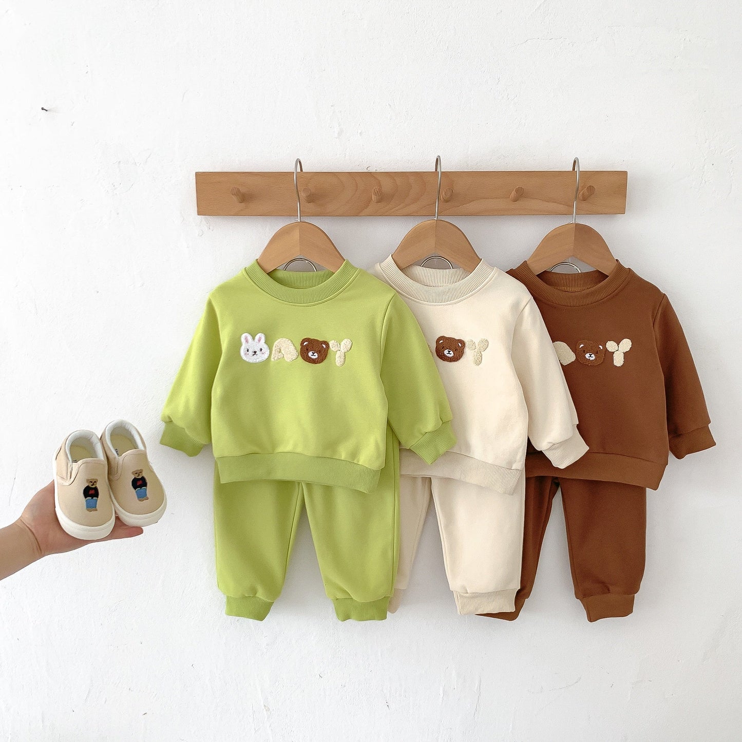 Kinder Setje met Beer Letters Applicatie - KANIBOO