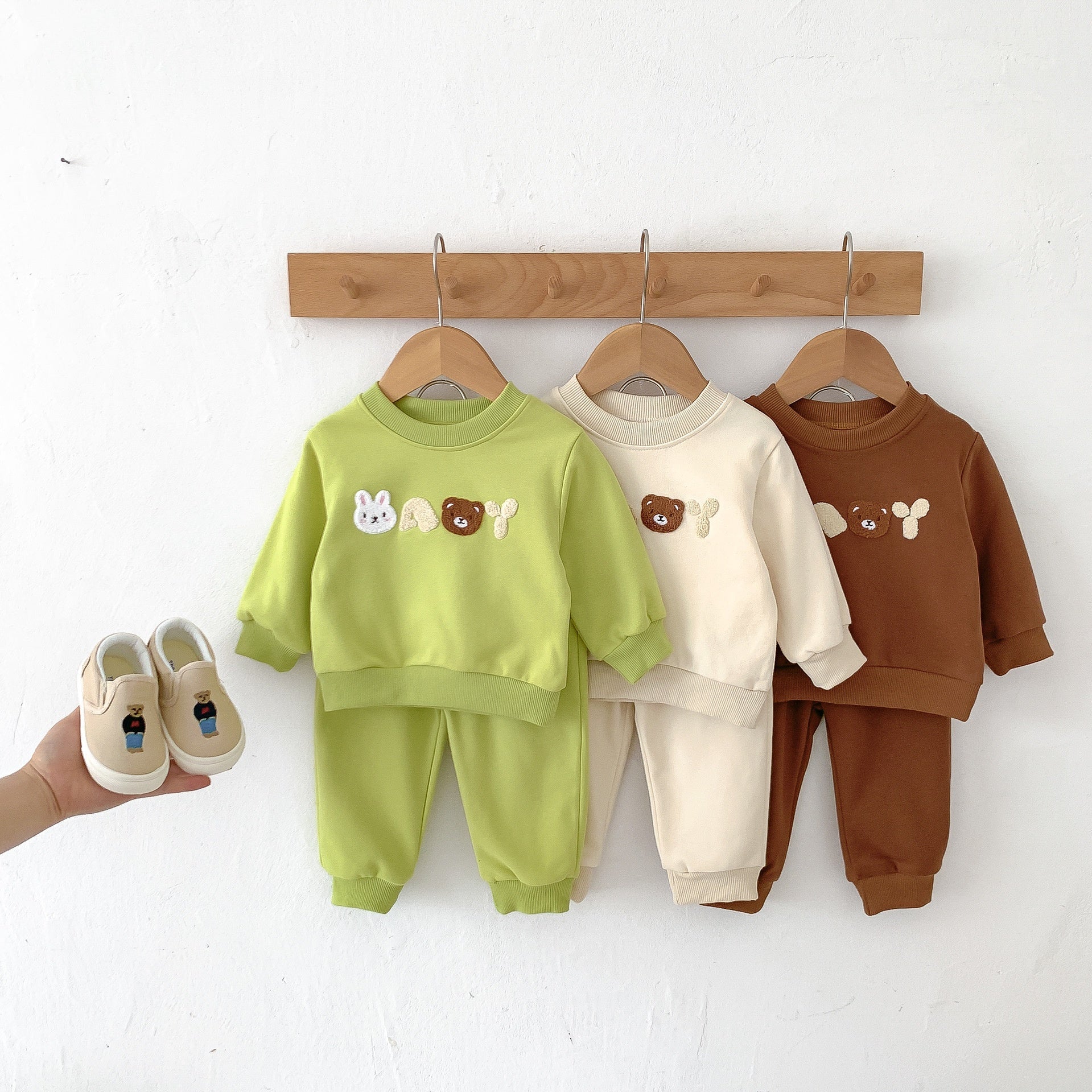 Kinder Setje met Beer Letters Applicatie - KANIBOO