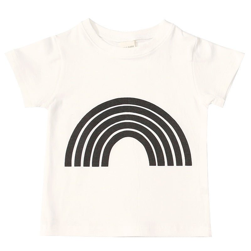 Kinder T-shirt Letter Print - Zomer Korte Mouw - KANIBOO